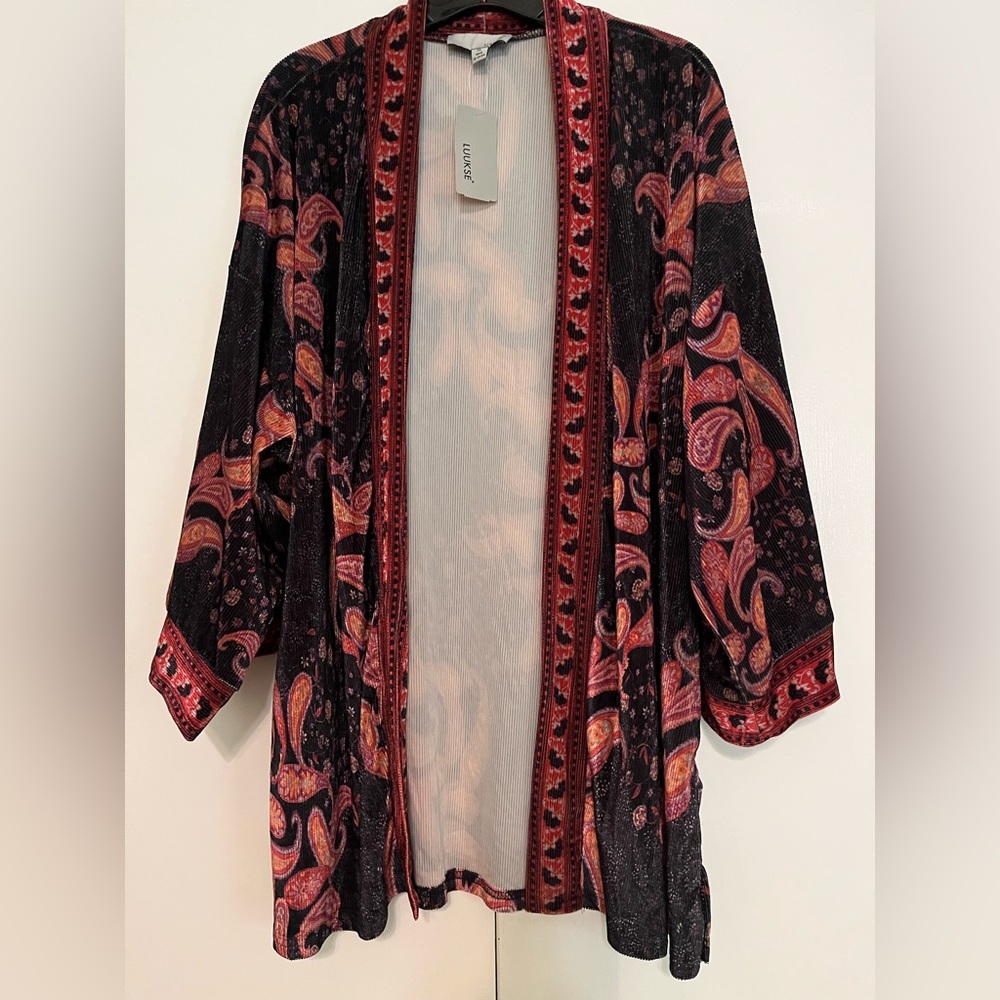 Paisley Kimono Cardigan